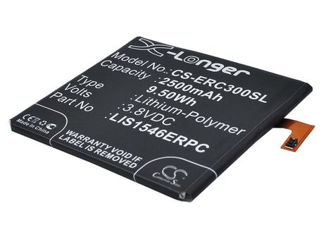3.8V, Li-Polymer, 2500mAh, SmartPhone battery fits Sony Ericsson, Lis1546erpc, D2502, D2533, 9.5Wh Mobile, SmartPhone Cameron Sino Technology Limited (Smartphone)