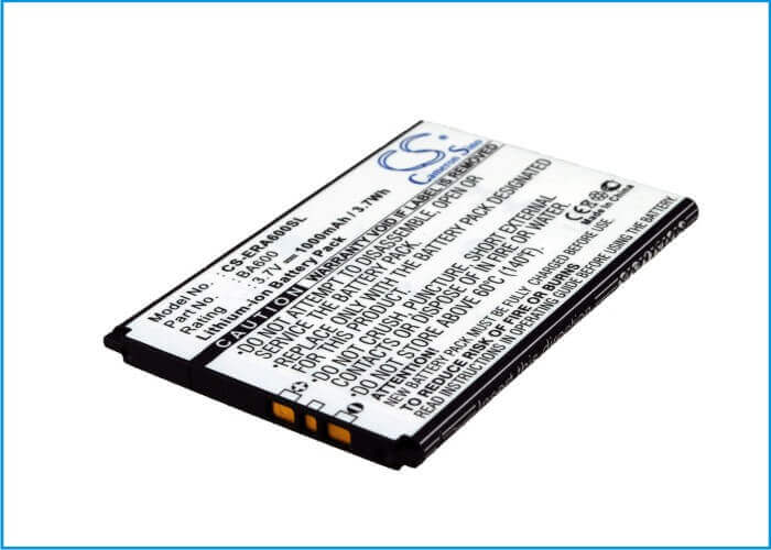3.7V, Li-ion, 1000mAh, SmartPhone battery fits Sony Ericsson, Ba600, Kumquat, St25, 3.7Wh Mobile, SmartPhone Cameron Sino Technology Limited (Smartphone)