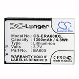 3.7V, Li-ion, 1300mAh, SmartPhone battery fits Sony Ericsson, Ba600, Kumquat, Lt16, 4.81Wh Mobile, SmartPhone Cameron Sino Technology Limited (Smartphone)