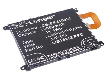 3.8V, Li-Polymer, 3000mAh, SmartPhone battery fits Sony Ericsson, 1588-4170, C6902, C6903, 11.4Wh Mobile, SmartPhone Cameron Sino Technology Limited (Smartphone)
