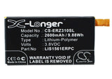 3.8V, Li-Polymer, 2600mAh, SmartPhone battery fits Sony Ericsson, Lis1561erpc, Cosmos Ds, D5803, 9.88Wh Mobile, SmartPhone Cameron Sino Technology Limited (Smartphone)