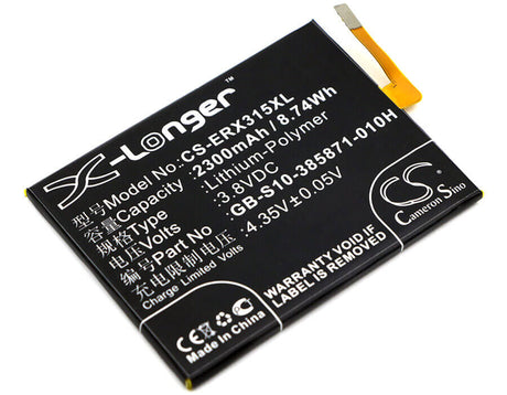 3.8V, Li-Polymer, 2300mAh, SmartPhone battery fits Sony, Sony Ericsson, Gb-s10-385871-010h, F3111, F3112, 8.74Wh Mobile, SmartPhone Cameron Sino Technology Limited (Smartphone)