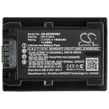 7.3V, Li-ion, 1600mAh, Camera battery fits Sony, Np-fv50a, Fdr-ax33, Fdr-ax40, 11.68Wh Camera Cameron Sino Technology Limited (Camera)