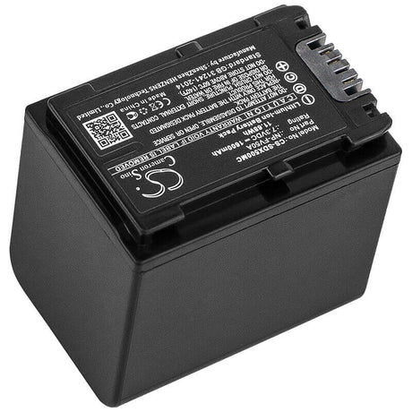 7.3V, Li-ion, 1600mAh, Camera battery fits Sony, Np-fv50a, Fdr-ax33, Fdr-ax40, 11.68Wh Camera Cameron Sino Technology Limited (Camera)