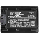 7.3V, Li-ion, 3050mAh, Camera battery fits Sony, Np-fv100a, Fdr-ax33, Fdr-ax40, 22.265Wh Camera Cameron Sino Technology Limited (Camera)