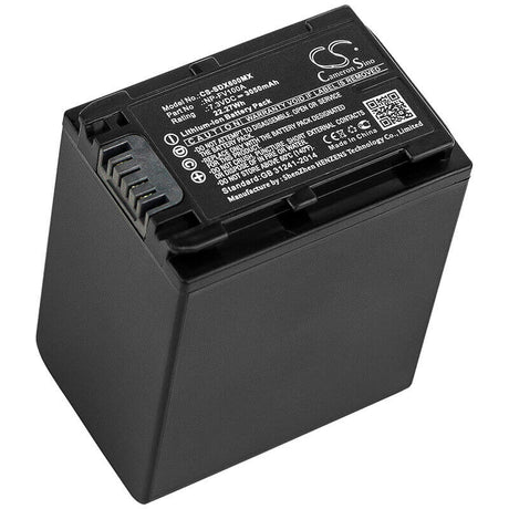 7.3V, Li-ion, 3050mAh, Camera battery fits Sony, Np-fv100a, Fdr-ax33, Fdr-ax40, 22.265Wh Camera Cameron Sino Technology Limited (Camera)