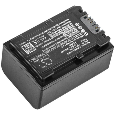 7.3V, Li-ion, 900mAh, Camera battery fits Sony, Np-fv50a, Fdr-ax33, Fdr-ax40, 6.57Wh Camera Cameron Sino Technology Limited (Camera)