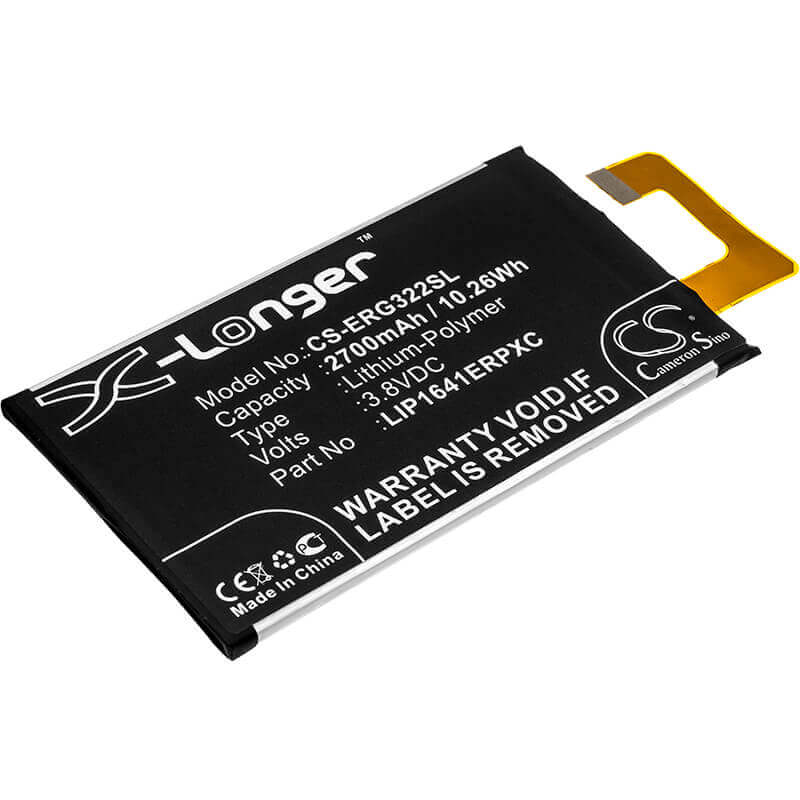 3.8V, Li-Polymer, 2700mAh, SmartPhone battery fits Sony, Lip1641erpc, G3212, G3221, 10.26Wh Mobile, SmartPhone Cameron Sino Technology Limited (Smartphone)