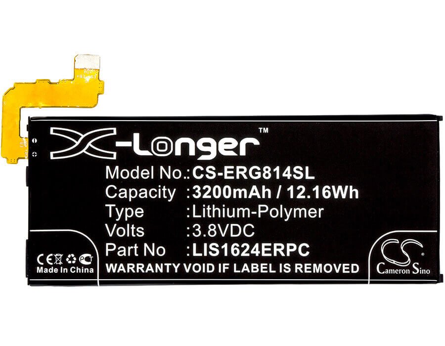 3.8V, Li-Polymer, 3200mAh, SmartPhone battery fits Sony, Lip1642erpc, G8141, G8142, 12.16Wh Mobile, SmartPhone Cameron Sino Technology Limited (Smartphone)