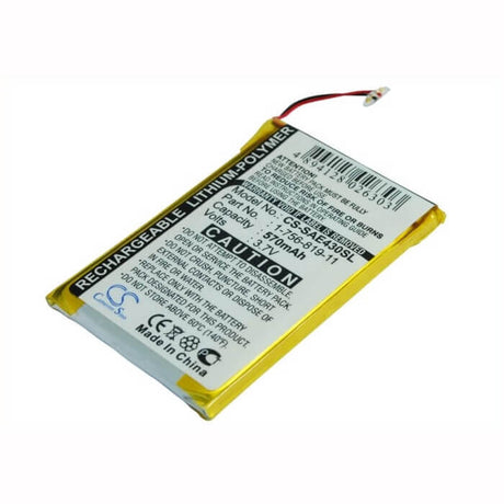 3.7V, Li-Polymer, 570mAh, Media Player battery fits Sony, 1-756-819-11, Nw-e435, Nw-e435f, 2.11Wh Media Player Cameron Sino Technology Limited
