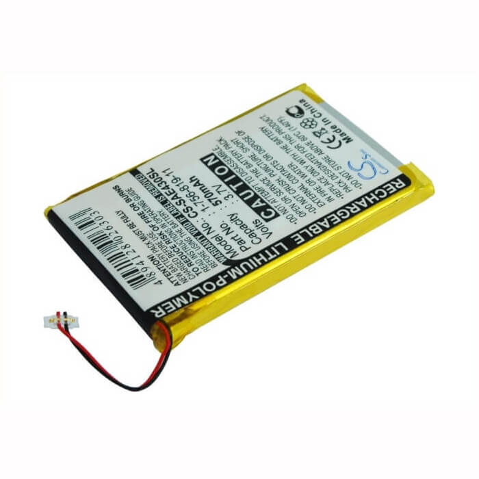 3.7V, Li-Polymer, 570mAh, Media Player battery fits Sony, 1-756-819-11, Nw-e435, Nw-e435f, 2.11Wh Media Player Cameron Sino Technology Limited