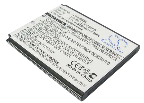 3.7V, Li-ion, 980mAh, Media Player battery fits Sony, 2-632-807-11, Atrac Ad, Nw-hd5, 3.63Wh Media Player Cameron Sino Technology Limited