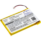 3.7V, Li-Polymer, 650mAh, Media Player battery fits Sony, 1-756-702-11, Nwz-820, Nwz-a720, 2.41Wh Media Player Cameron Sino Technology Limited