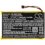 3.7V, Li-Polymer, 1300mAh, Media Player battery fits Sony, Lis1484mhppc, Nwz-z1050, Nwz-z1050n, 4.81Wh Media Player Cameron Sino Technology Limited
