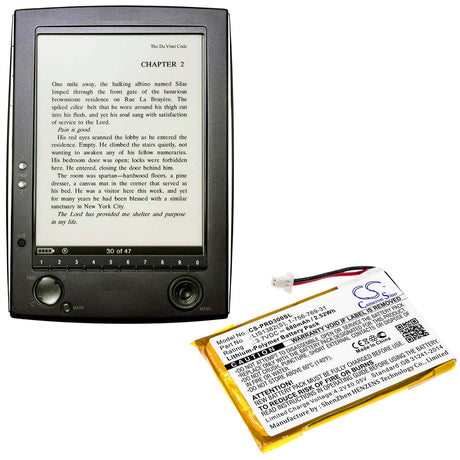 3.7V, Li-Polymer, 680mAh, E-book, E-reader battery fits Sony, 1-756-769-31, Prs-300, Prs-300bc, 2.52Wh E-book, E-reader Cameron Sino Technology Limited