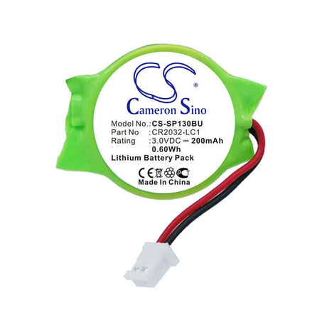 3.0V, Lithium, 200mAh, CMOS / BackUp battery fits Sony, Cr2032-lc1, CECHA01, CECHB01, 0.60Wh CMOS / BackUp Cameron Sino Technology Limited