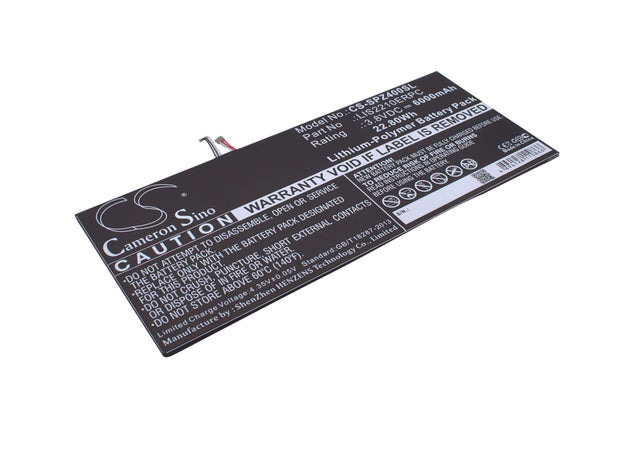 3.8V, Li-Polymer, 6000mAh, Tablet battery fits Sony, Lis2210erpc, Sgp711, Sgp712, 22.80Wh Tablet Cameron Sino Technology Limited