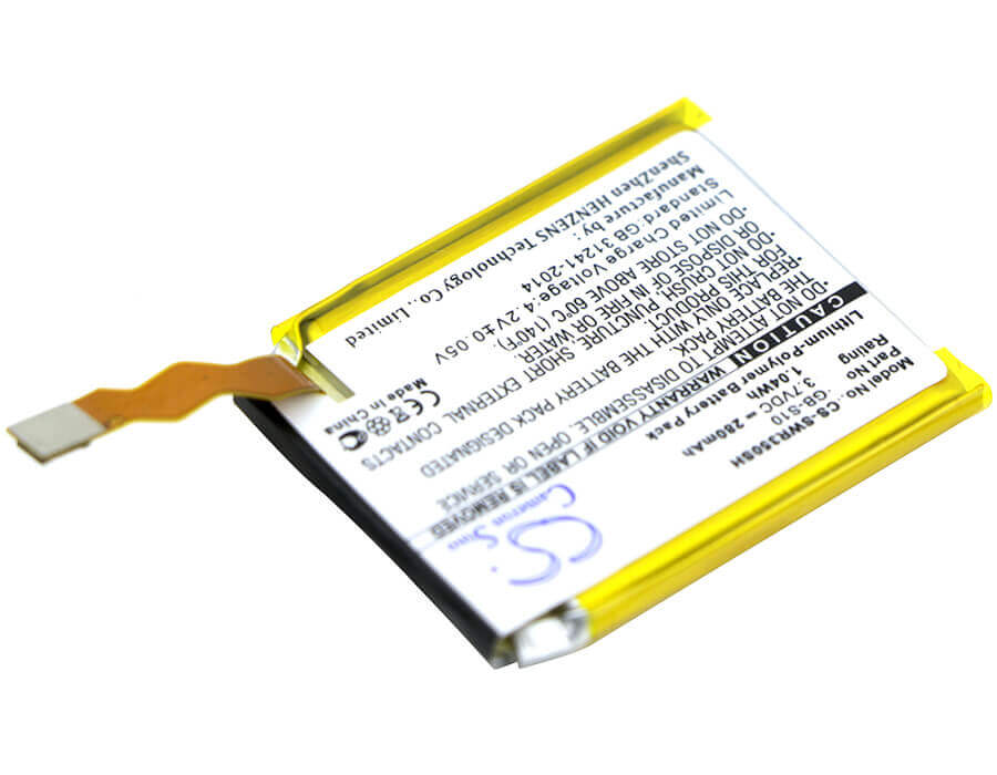 3.7V, Li-Polymer, 280mAh, Smartwatch battery fits Sony, 1288-9079, Smartwatch 3, Swr50, 1.04Wh Smartwatch Cameron Sino Technology Limited