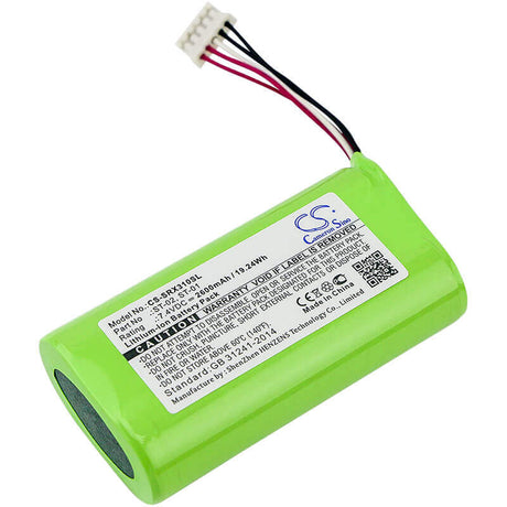 7.4V, Li-ion, 2600mAh, Speaker battery fits Sony, Srs-x3, Srs-xb2, 19.24Wh Speaker Cameron Sino Technology Limited