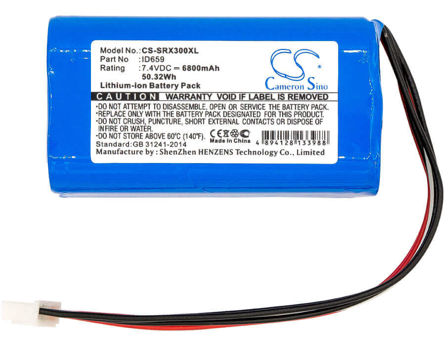 7.4V, Li-ion, 6800mAh, Speaker battery fits Sony, Srs-x30, Srs-xb3, 50.32Wh Speaker Cameron Sino Technology Limited