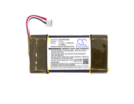 7.4V, Li-Polymer, 1900mAh, Speaker battery fits Sony, Srs-x33, 14.06Wh Speaker Cameron Sino Technology Limited