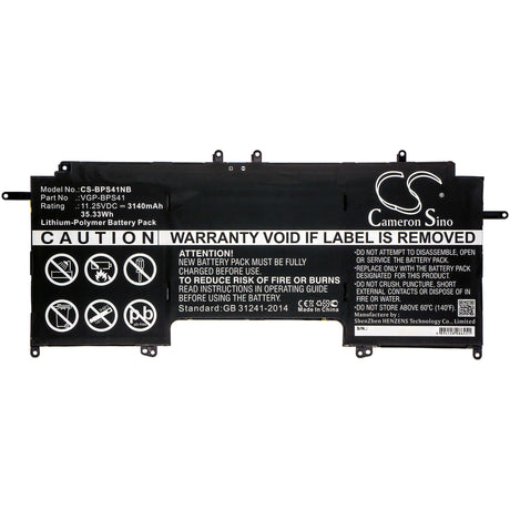 Battery For Sony, Svf13n, Svf13n12cw, Svf13n13cxb 11.25v, 3140mah - 35.33wh Notebook, Laptop Cameron Sino Technology Limited   