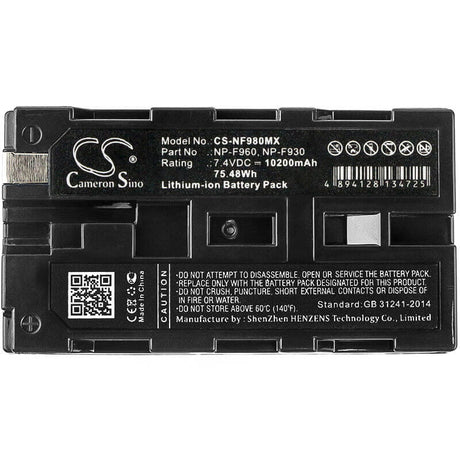 Camera Battery For Sony Trv56e, Dcr-trv120e, Gv-d300 (video Walkman) 7.4v, 10200mah - 75.48wh Camera Cameron Sino Technology Limited (Camera)