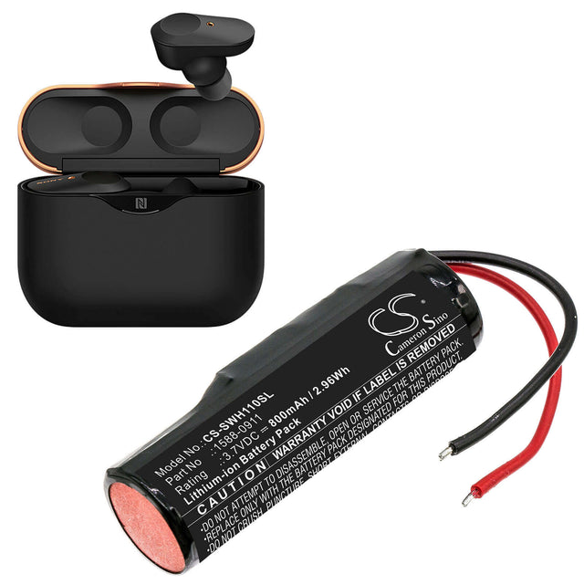 3.7V, Li-ion, 800mAh, Headset battery fits Sony, 1588-0911, Wf-1000xm3 Charging Case, Wf-sp900, 2.96Wh Wireless Headset Cameron Sino Technology Limited