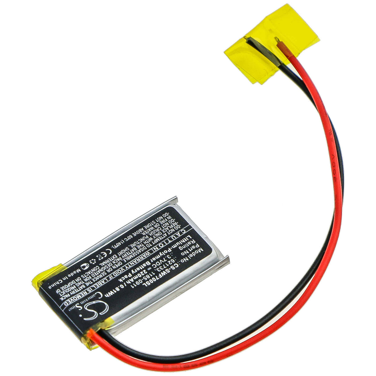 3.7V, Li-Polymer, 220mAh, Headset battery fits Sony, 1185-0911, Wf-c500 Charging Case, Wf-sb700 Charging Case, 0.81Wh Wireless Headset Cameron Sino Technology Limited