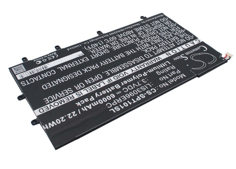 3.7V, Li-Polymer, 6000mAh, Tablet battery fits Sony, Lis3096erpc, Sgp321, So-03e, 22.20Wh Tablet Cameron Sino Technology Limited