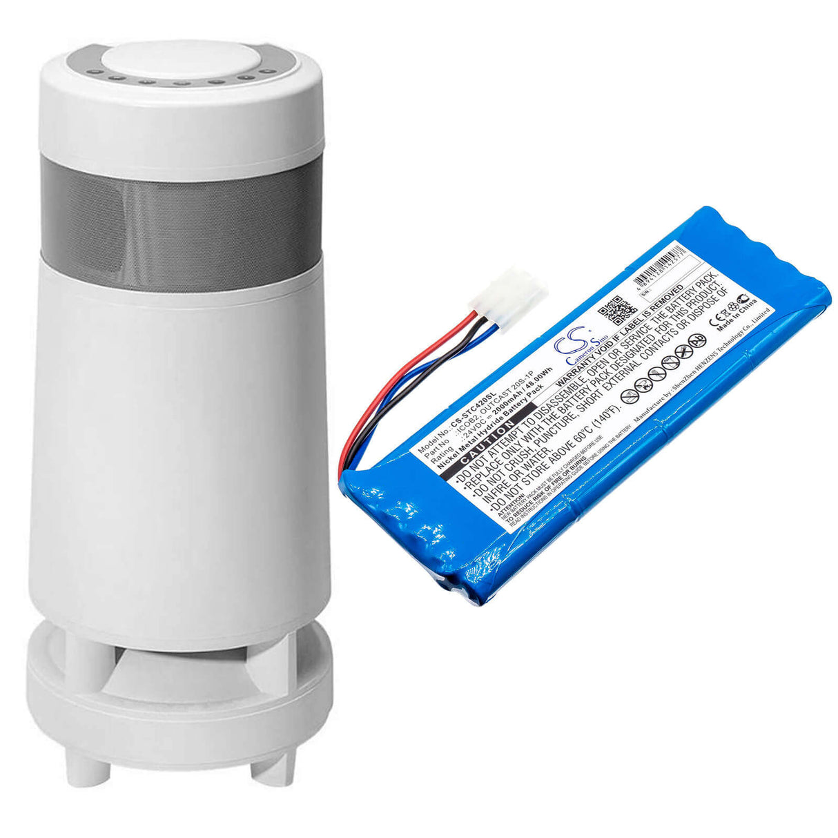 24V, Ni-MH, 2000mAh, Speaker battery fits Soundcast, Ico420, Ico421, 48.00Wh Speaker Cameron Sino Technology Limited