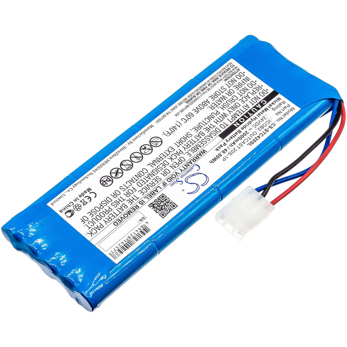 24V, Ni-MH, 2000mAh, Speaker battery fits Soundcast, Ico420, Ico421, 48.00Wh Speaker Cameron Sino Technology Limited