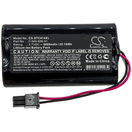 3.7V, Li-ion, 6800mAh, Speaker battery fits Soundcast, Mld414, Outcast Melody, 25.16Wh Speaker Cameron Sino Technology Limited