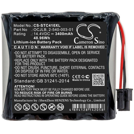 14.4V, Li-ion, 3400mAh, Speaker battery fits Soundcast, Ocj410, Ocj410-4n, 48.96Wh Speaker Cameron Sino Technology Limited