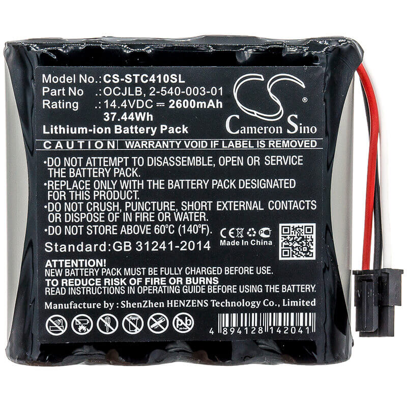 14.4V, Li-ion, 2600mAh, Speaker battery fits Soundcast, Ocj410, Ocj410-4n, 37.44Wh Speaker Cameron Sino Technology Limited