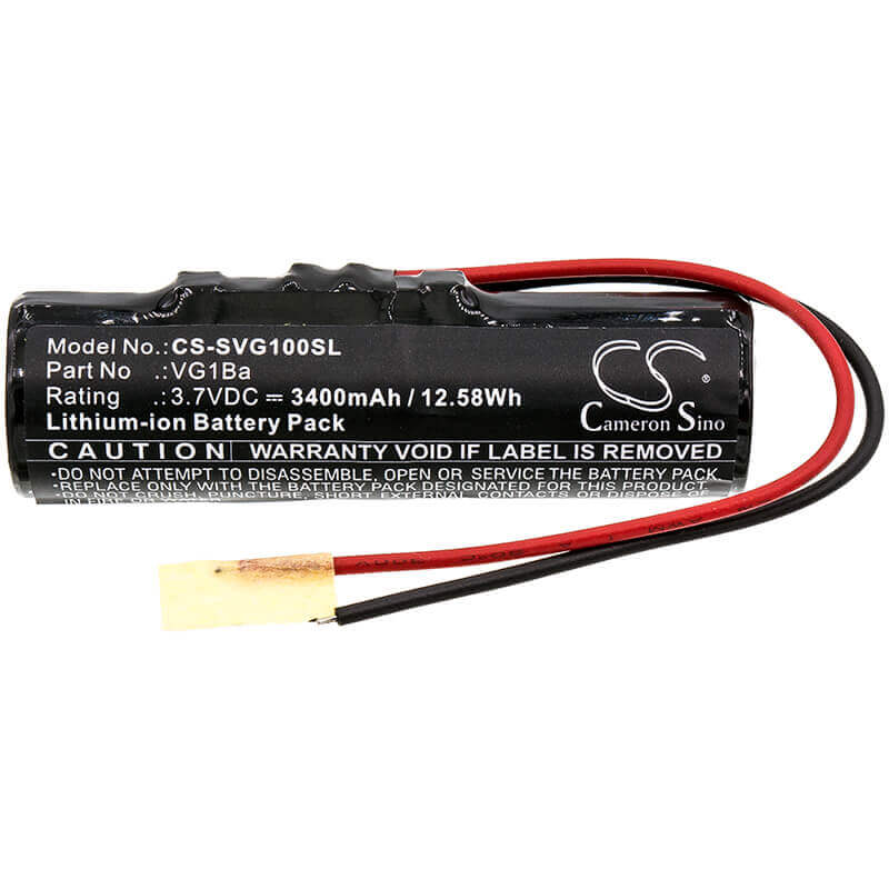 3.7V, Li-ion, 3400mAh, Speaker battery fits Soundcast, Vg1, 12.58Wh Speaker Cameron Sino Technology Limited