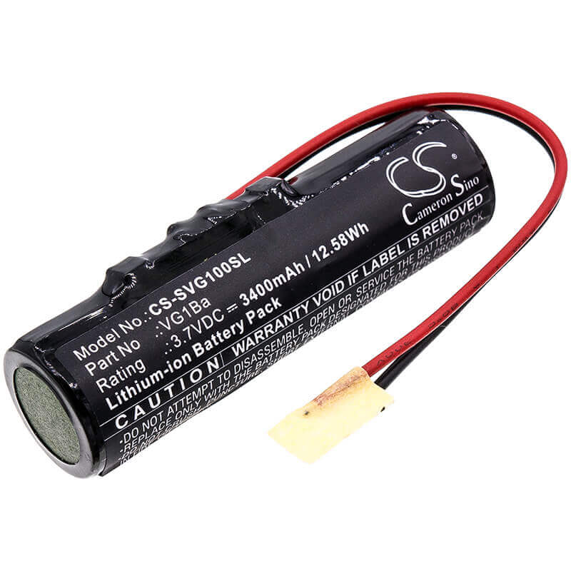 3.7V, Li-ion, 3400mAh, Speaker battery fits Soundcast, Vg1, 12.58Wh Speaker Cameron Sino Technology Limited