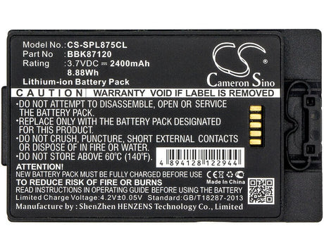 3.7V, Li-ion, 2400mAh, Cordless Phone battery fits Spectralink, Bbk87120, 8742, Pbl87420, 8.88Wh Cordless Phone Cameron Sino Technology Limited (Cordless Phone)