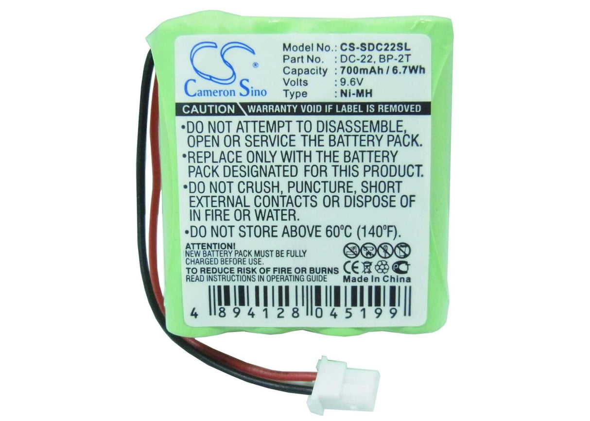 9.6V, Ni-MH, 700mAh, Dog Collar battery fits Sportdog, Bp-2t, Transmitter 1400, Transmitter 1400ncp, 6.72Wh Dog Collar Cameron Sino Technology Limited