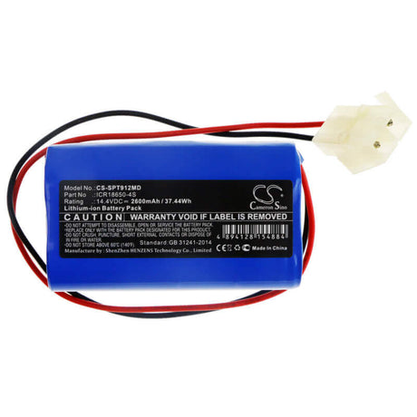 14.4V, Li-ion, 2600mAh, Medical battery fits Spring, Icr18650-4s, Ecg-912a, 37.44Wh Medical Cameron Sino Technology Limited (Medical)