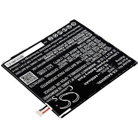 3.8V, Li-Polymer, 4400mAh, Tablet battery fits Sprint, Nks, Aqt80, Slate 80, 16.72Wh Tablet Cameron Sino Technology Limited