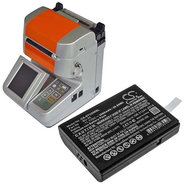 11.1V, Li-ion, 2600mAh, Equipment battery fits Sumitomo, Bu-25, Fusion Splicers BU25, Type-25, 28.86Wh Equipment, Survey, Test Cameron Sino Technology Limited