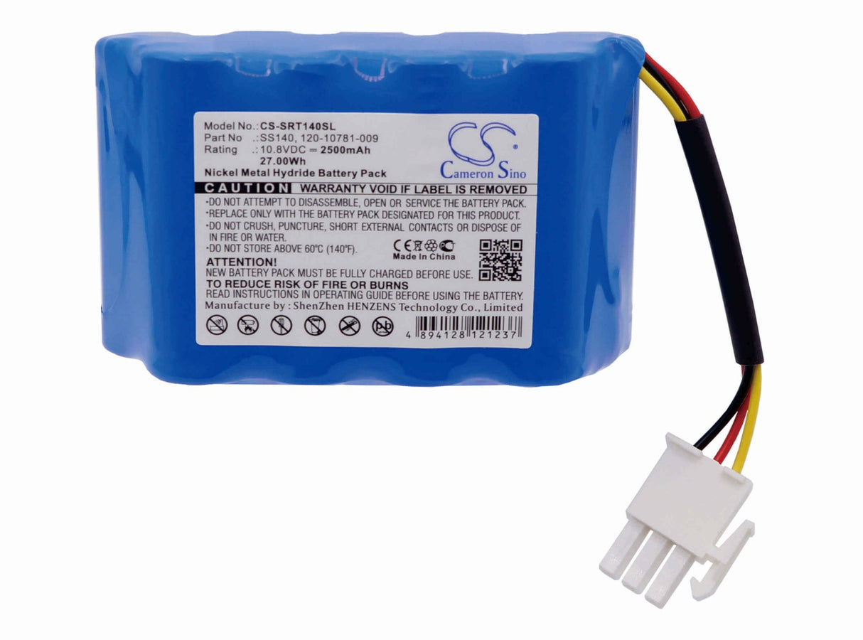 10.8V, Ni-MH, 2500mAh, Equipment battery fits Sunrise Telecom, 120-10781-009, E1, E10, 27Wh Equipment, Survey, Test Cameron Sino Technology Limited