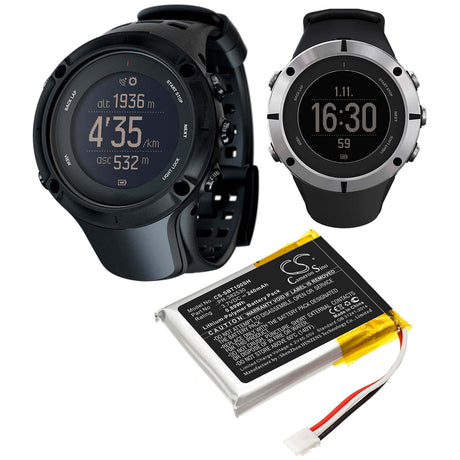 3.7V, Li-Polymer, 240mAh, Smartwatch battery fits Suunto, Pr-382530, Ambit 1, Ambit 2, 0.89Wh Smartwatch Cameron Sino Technology Limited