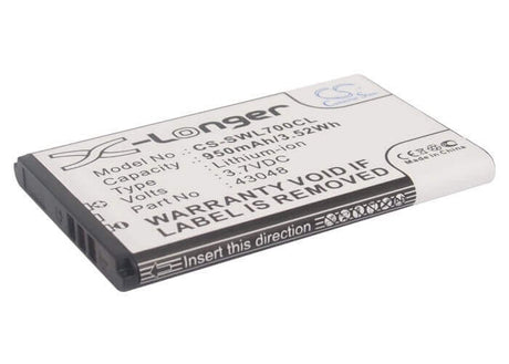 3.7V, Li-ion, 950mAh, Cordless Phone battery fits Swissvoice, 43048, L7, Sv 20405855, 3.515Wh Cordless Phone Cameron Sino Technology Limited (Cordless Phone)