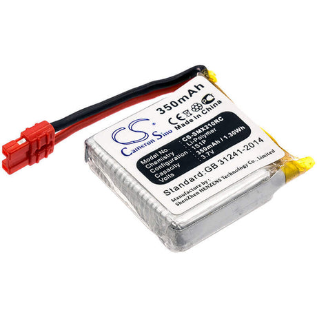 3.7V, Li-Polymer, 350mAh, Drones battery fits Syma, X21, X21s, 1.3Wh Drones Cameron Sino Technology Limited