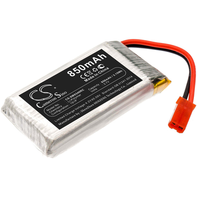 3.7V, Li-Polymer, 850mAh, Drones battery fits Syma, X54hc, X54hw, 3.15Wh Drones Cameron Sino Technology Limited