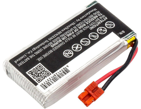 3.7V, Li-Polymer, 1200mAh, Drones battery fits Syma, Syma, X5hc, X5hw, 4.44Wh Drones Cameron Sino Technology Limited