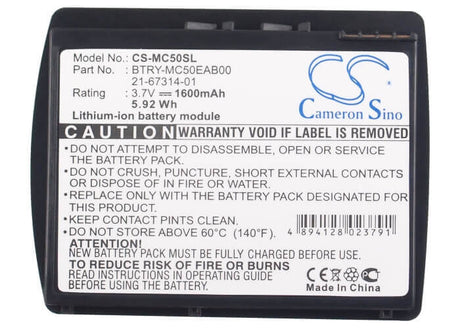 Barcode Scanner Battery For Symbol Mc50, Mc5040 3.7v, 1600mah - 5.92wh Barcode Scanner Cameron Sino Technology Limited