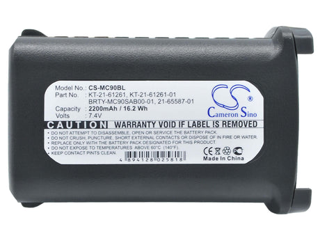 Barcode Scanner Battery For Symbol Mc9000, Mc909x-k, Mc9090-k 7.4v, 2200mah - 16.28wh Barcode Scanner Cameron Sino Technology Limited